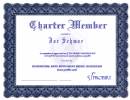 Products: Fancy, Framed Charter Member Certificate